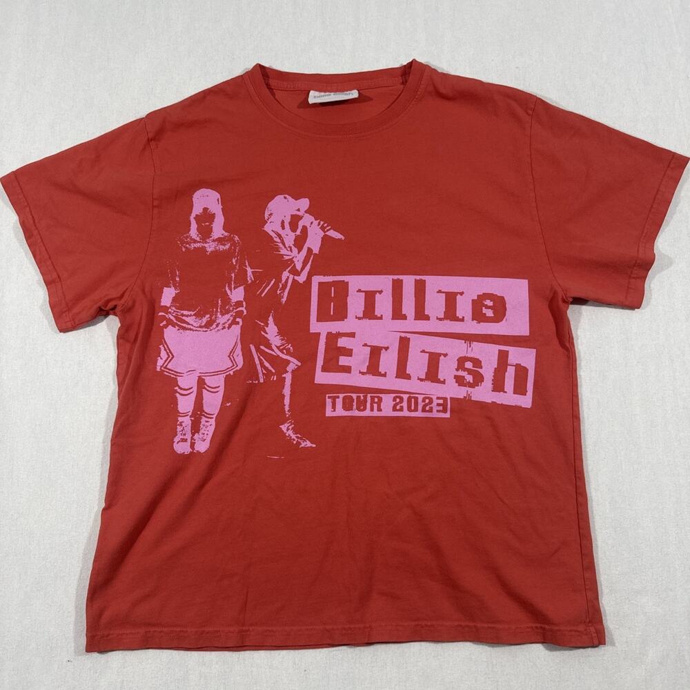 Billie Eilish 2023 Official Concert Tour T-shirt Size Large Made in USA